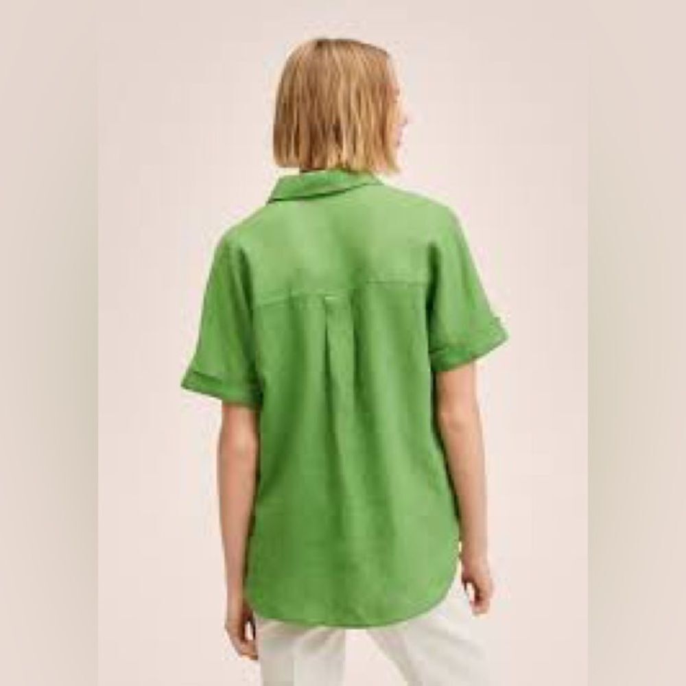 Mango Linen Shirt - Picture 2 of 6